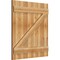 Ekena Millwork Joined Board-n-Batten Shutters w/Z-Bar, Rough Sawn Western Red Cedar, 32 1/4W x 35H, PR RBJ06Z32X035RWR - alternate 4